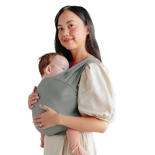 Solly Baby Wrap Carrier - Lightweight Baby Carrier - Newborn Baby Essentials - for Newborn, Infants and Baby 8-25 Lbs. Mist