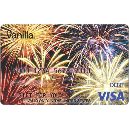 $20-$500 Vanilla® Visa® Fireworks eGift Card (plus $6.84 Purchase Fee)