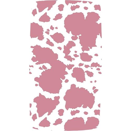 Dear Baby Gear Deluxe Baby Crib Sheet - Cotton Polyester Infant Sheets - Soft Machine-Washable Crib Mattress Cover - Newborn Nursery Bedsheet - Dusty Rose Pink Cow Hide Animal Print, 52"x28"x10"