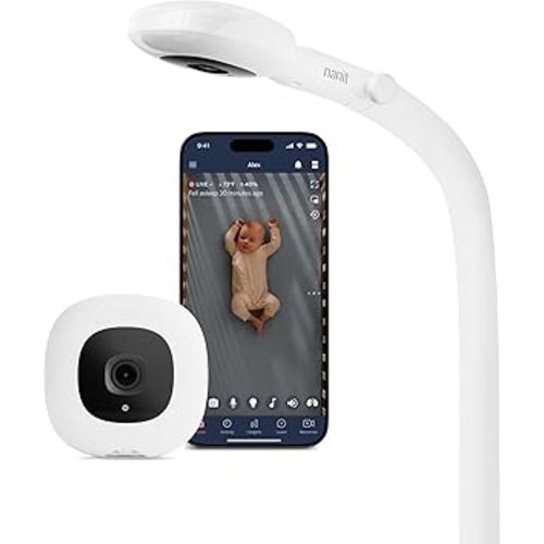 Nanit Pro Smart Baby Monitor - 1080p Wi-Fi Video Camera, 2-Way Audio, See Your Baby from Anywhere, Sound/Motion/Cry Notifications, Night Vision