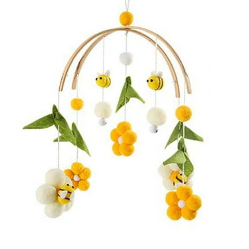 Baby Crib Mobile for /Bees Nursery Mobile/Nursery Mobile/Gender Neutral Felt Mobile/Ceiling