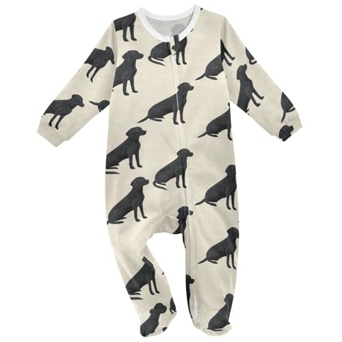 Pfrewn Baby One-Piece Footies Newborn Rompers Cotton Footed Jumpsuit for Boys Girls 3M-24M