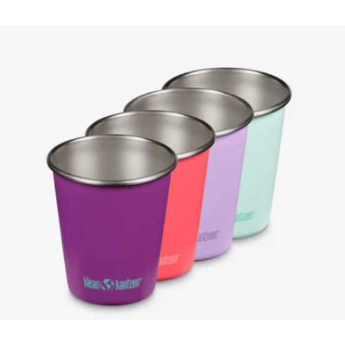 Klean Kanteen 10 oz Stainless Steel Cup (Color: Butterflies Color Pack | 4 Pack)