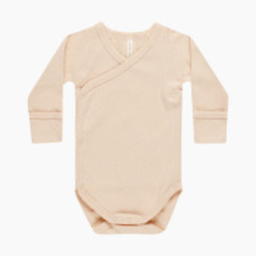 Quincy Mae Side Snap Bodysuit - Shell, Newborn
