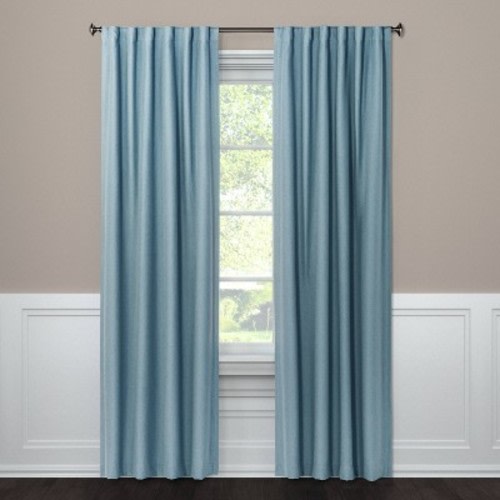 Blackout Aruba Window Curtain Panel - Threshold™, Color: Blue, Size: 50"W x 84"L