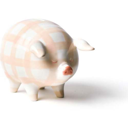Piggy Bank, Blush Gingham - Coton Colors | Maisonette