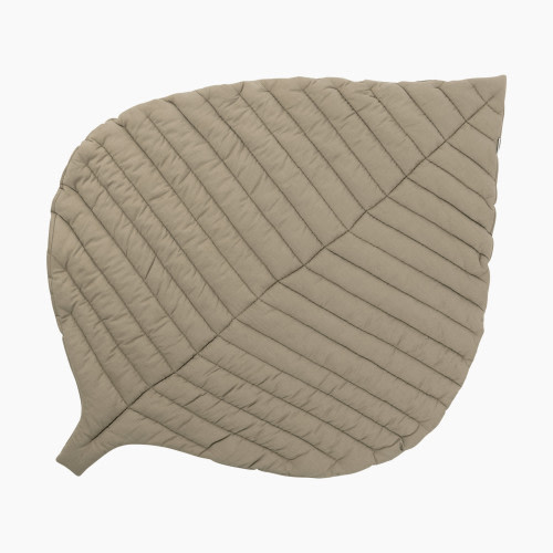 Toddlekind Organic Cotton Quilted Leaf Play Mat - Tan