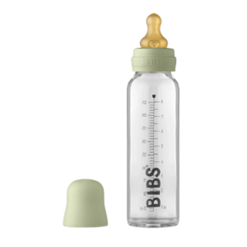 Baby Glass Bottle Complete Set 225ml - Sage – Cheeky Baby Boutique Rome