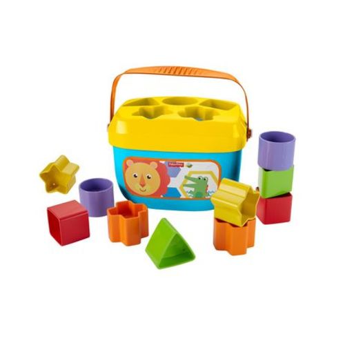 Fisher-Price Baby’s First Blocks Shape-Sorting Toy, Set of 10, for Infants 6+ Months, Ages 6M+