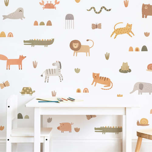 Wild World Fabric Wall Decal Set
