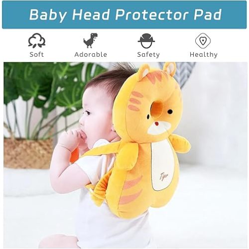 Baby Head Protector Adjustable Head Protection Backpack with Safety Mat Suitable for Head Protection, Crawling and Walking for Preschool Babies