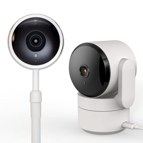 Luna Smart Baby Monitor & Floor Stand, Sensor-Free Sleep Breathing Motion Tracker, and Indoor Pan/Tilt Home Security Camera, 360° Plug-in, Night Vision, 2.4GHz Wi-Fi
