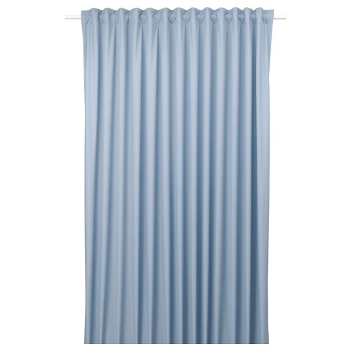 BENGTA Blackout curtain, 1 length - with heading tape/blue 210x250 cm (83x98 ")