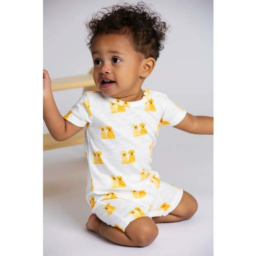 Slub Shorty Romper - Organic Baby Clothes - Monica + Andy