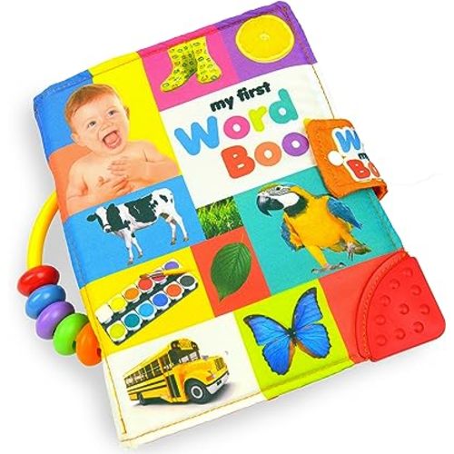 MAMMA Kiddie Baby Soft Activity Book, My First Word Book, Best cloth book, baby encyclopedia, holds up in the wash