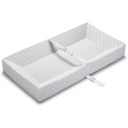 Summer by Ingenuity 4-Sided Changing Pad – Durable Quilted Changing Pad Made with Waterproof Material, Includes Infant Safety Belt with Quick-Release Buckle