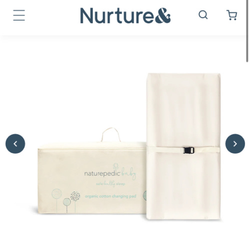 Naturepedic Organic Cotton Changing Pad 4-Sided | Nurture&