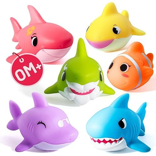 Hely Cancy Bath Toys for Babies 0 Months, No Hole Baby Bath Tub Toys, 1 Year Old Bath Shower Toys for Boys Girls