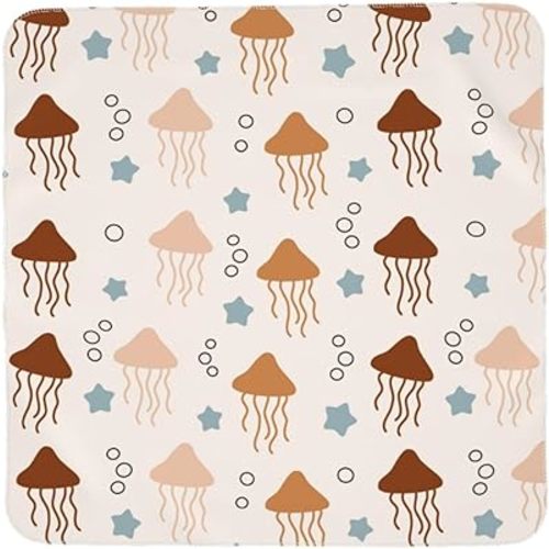 Jellyfish Baby Blankets Super Soft Jersey Knit Swaddle Blanket for Baby Girls and Boys