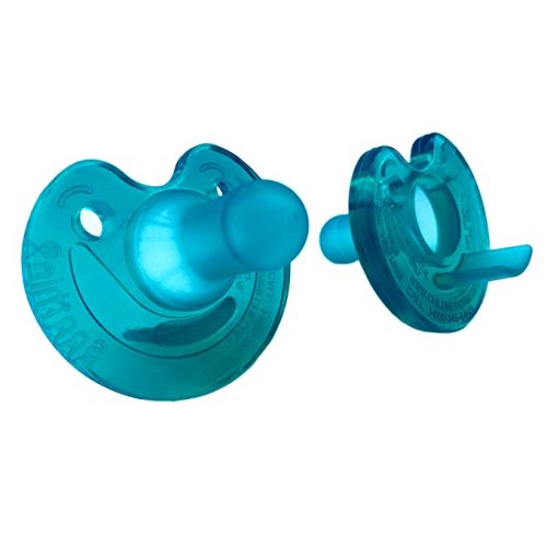 Philips Notched Newborn Soothie Pacifier, Green, 0-3 Months, Hospital Binky - Natural Scent 2 Count (Pack of 1)