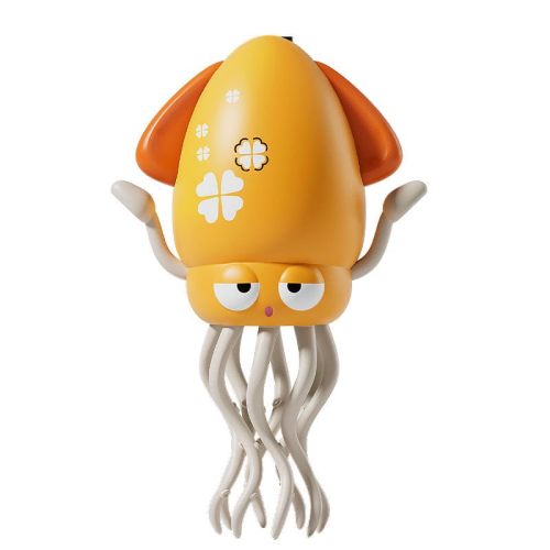 CHDBLOCK Electric Dancing Octopus Baby Toy, Automatic Evasion Octopus Toy with Led Light and Music, Interactive Entertainment for Baby Sensory Development Birthday Gifts(Yellow)