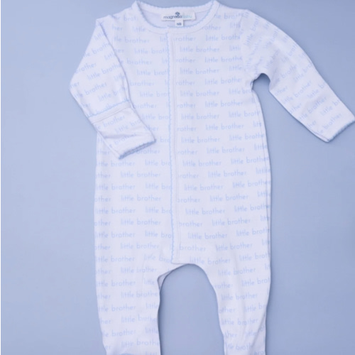 Little Brother Print Footie – Magnolia Baby