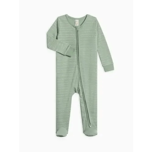 Peyton Zipper Sleeper - Pebble/Jade