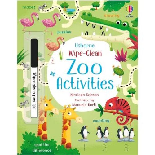 Wipe-clean Zoo Activities - (wipe-clean Activities) By Kirsteen Robson (paperback)