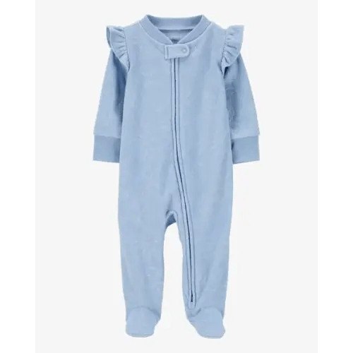 Baby Floral Zip-Up Fleece Sleep & Play Pajamas - Carter's | Carter's