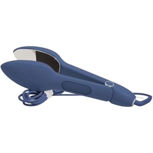 Nori Press Travel Steam Iron - Handheld Iron With Optional Steam Feature - No Ironing Board Required - Easy to Use w/ 6 Fabric Settings - Removes Wrinkles - Navy