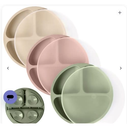 Silicone Suction Plates with Lids | WeeSprout