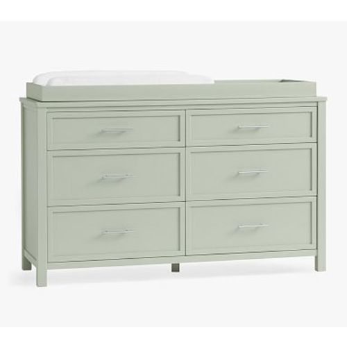 Camden Extra-Wide Dresser & Topper Set, Sage