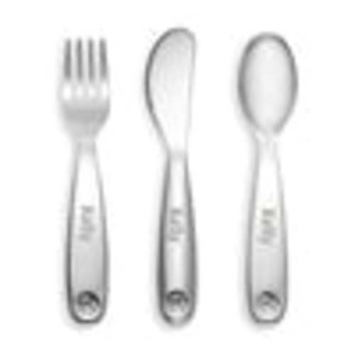 Polish™ Personalized Stainless Steal Kids Utensils | Munchkin