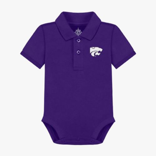 12 months | Creative Knitwear College Baby Polo Bodysuit Solid - Team Logo, Multiple Colors, for Boys & Girls (0-12 Months)