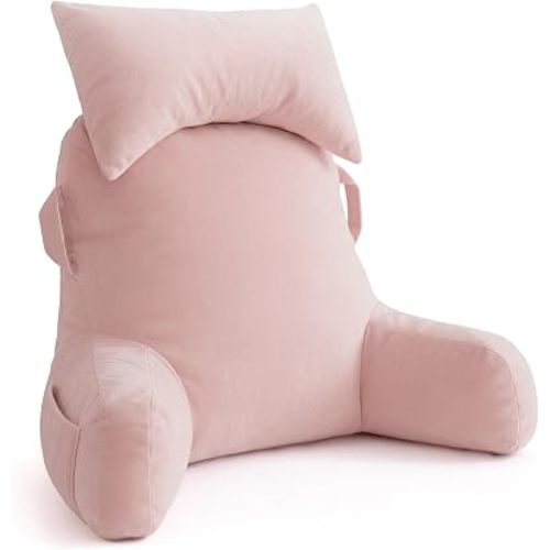 Reading Pillow for Bed,Back Pillow for Bed Sitting Up,Lumbar Support Pillow