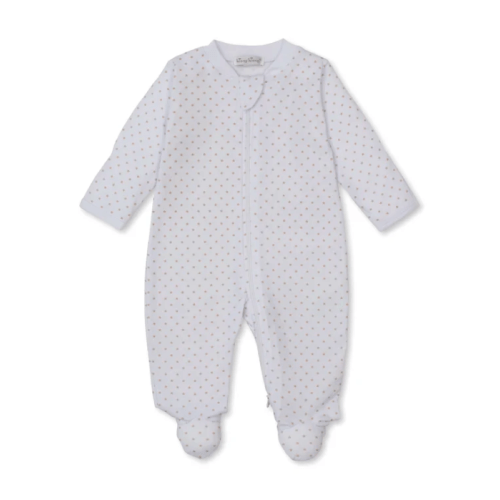 Printed Zippered Footie, Teddy Bear Love Stars