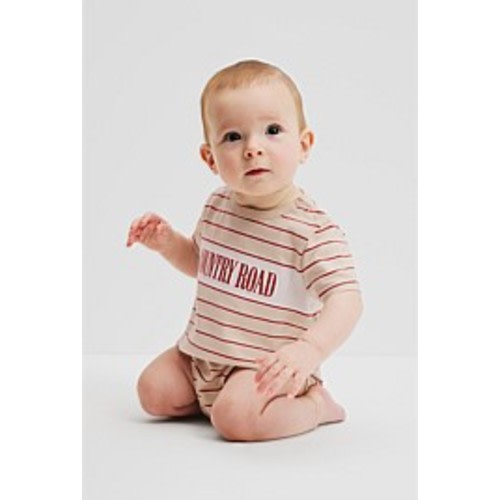 Shell Organically Grown Cotton Stripe Heritage T-Shirt Bodysuit - Organically Grown or Recycled | Country Road