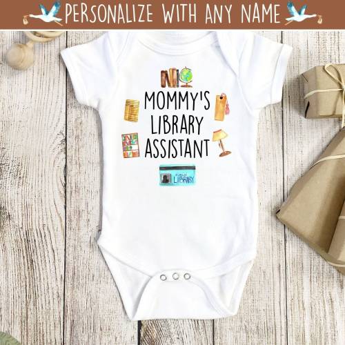 Librarian Onesie®, Library Onesie®, School Librarian Onesie®, Library Baby Gift, Librarian Baby Gift, Baby Shower Gift, Books Onesie®