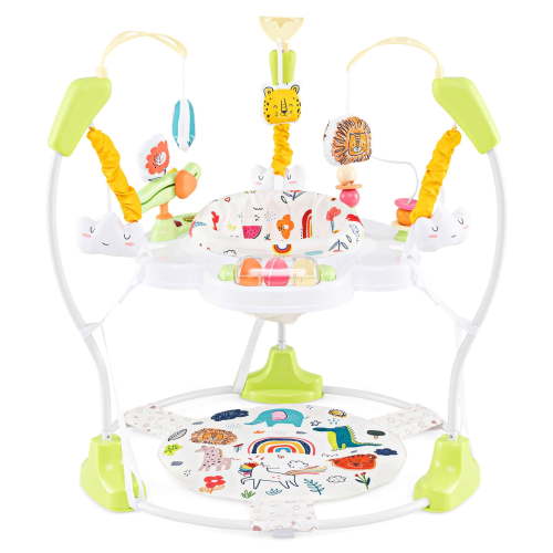 Costway Baby Stationary Activity Center Infant Jumper with Removable Foot Pad Yellow