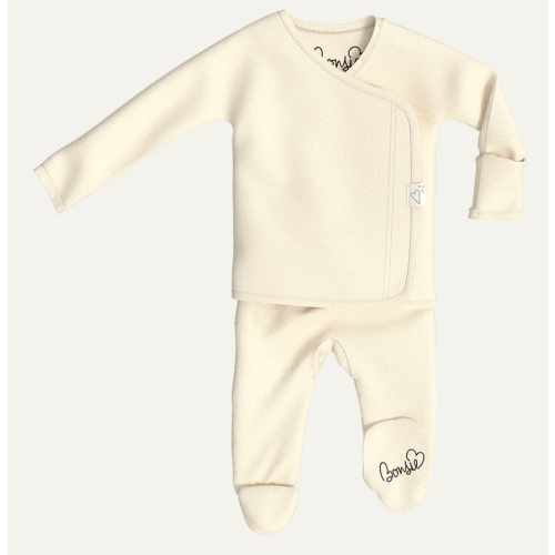 Footie - Oat – Bonsie Skin to Skin Babywear
