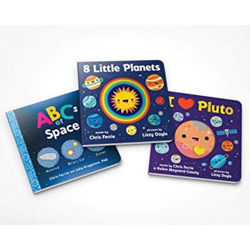 Chris Ferrie's Space for Babies Book Set: A Scientific Board Book Set about the Solar System and Beyond (Science Gift Set for Kids and Toddlers)