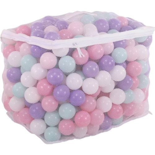 Balancefrom 2.3-inch 400 Crush-proof Play Pit Balls W/ Reusable Mesh Storage Bag For Playpens, Bounce Houses, & Kiddie Pools, For Toddlers & Children