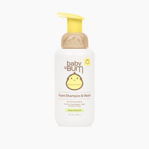 Baby Bum Foaming Shampoo & Wash - Green Coconut, 12 fl oz