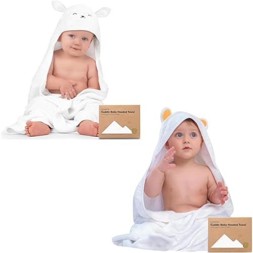 KeaBabies Baby Hooded Towel and Viscose from Bamboo Baby Towel Bamboo Viscose Towel - Infant Towels, Large Hooded Towel, Baby Bath Towel with Hood for Girls, Babies, Newborn Boys, Toddler