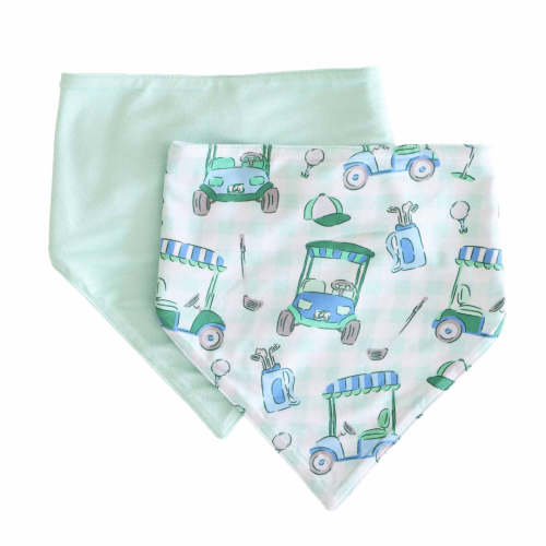 Birdie Babes 2pc Bandana Bibs | Green