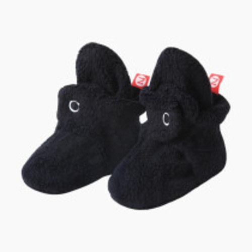 Zutano Cozie Fleece Bootie - Black, 3M