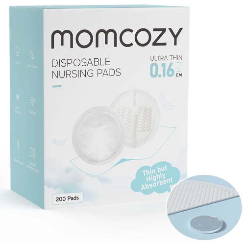 Momcozy Ultra-Thin Disposable Nursing Pads for Breastfeeding 200Count, Ultra-Absorbent, Breathable