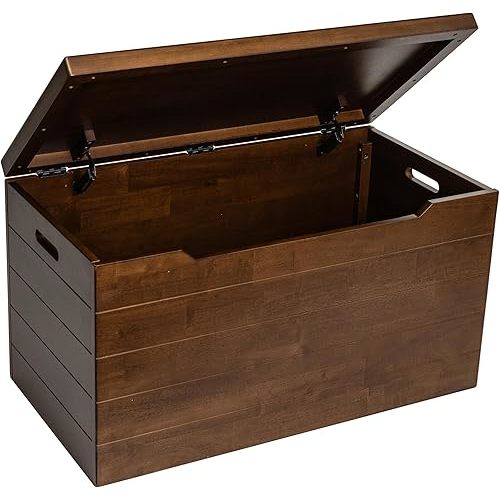 Wooden Toy Box, Coffee, 36"