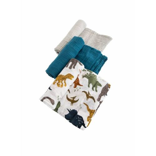 Little Unicorn Cotton Muslin Swaddle Blanket - Georgia Peach 2 - 3pk