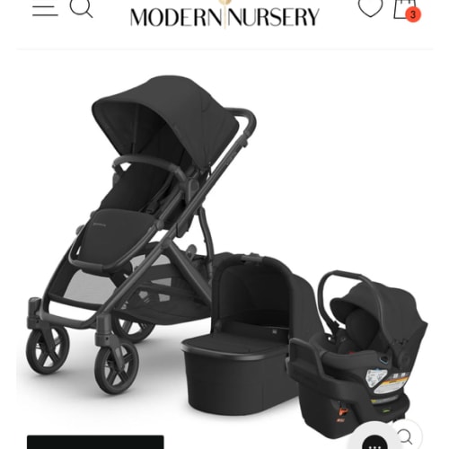 Vista V3 Stroller + Aria Travel System - Jake / Yes / Jake